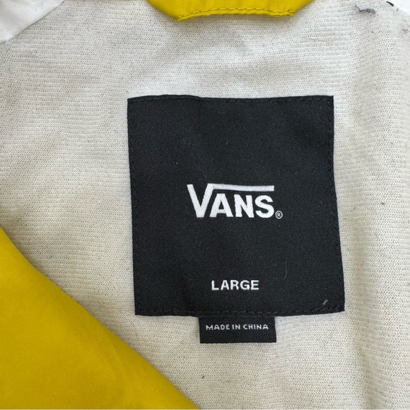 VANS Torrey Jacket Men’s Raincoat Yellow Sz Lg - Picture 7 of 8